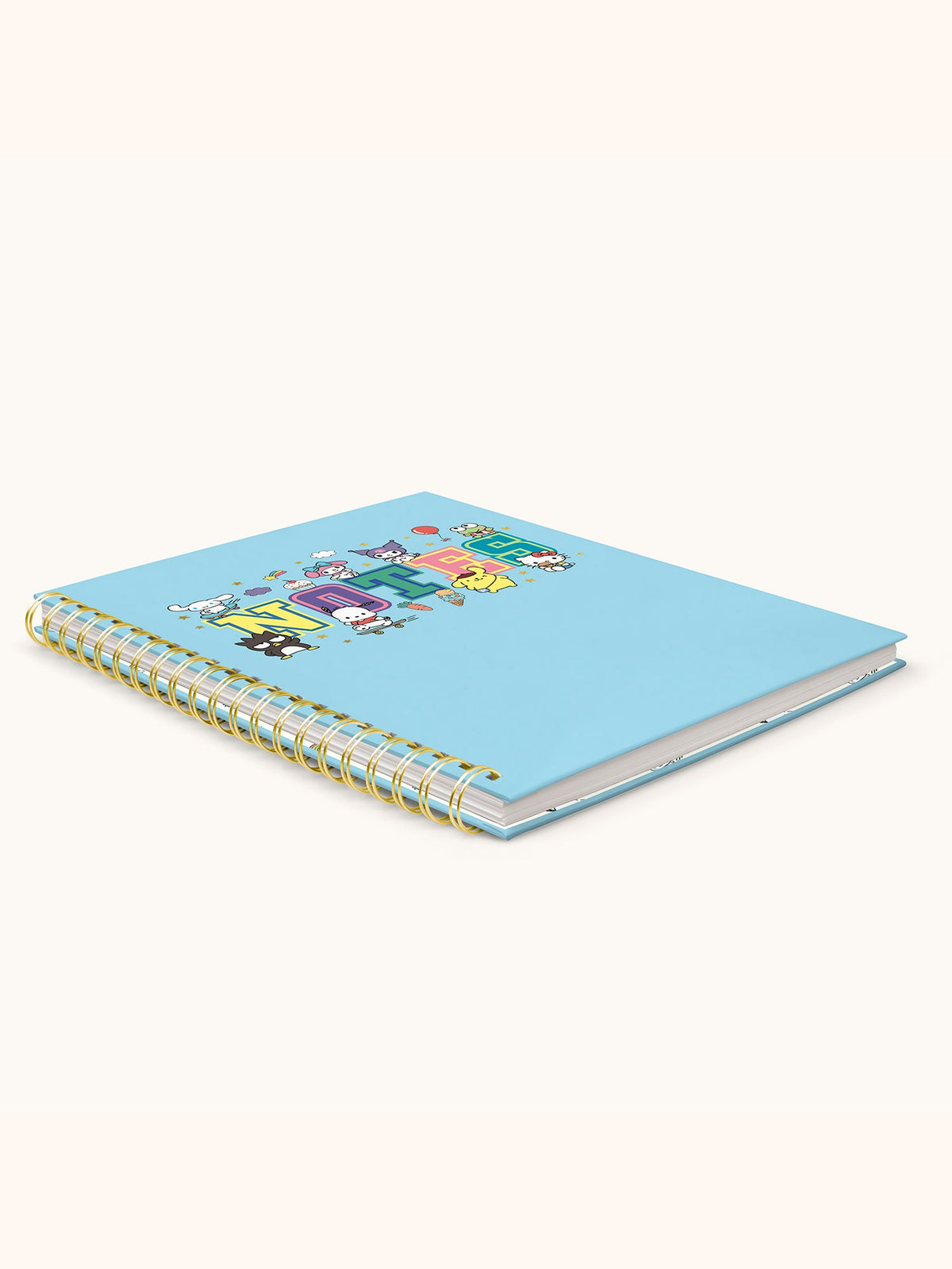 Hello Kitty and Friends x Studio Oh! College Letters Blue Extra-Large Spiral Notebook