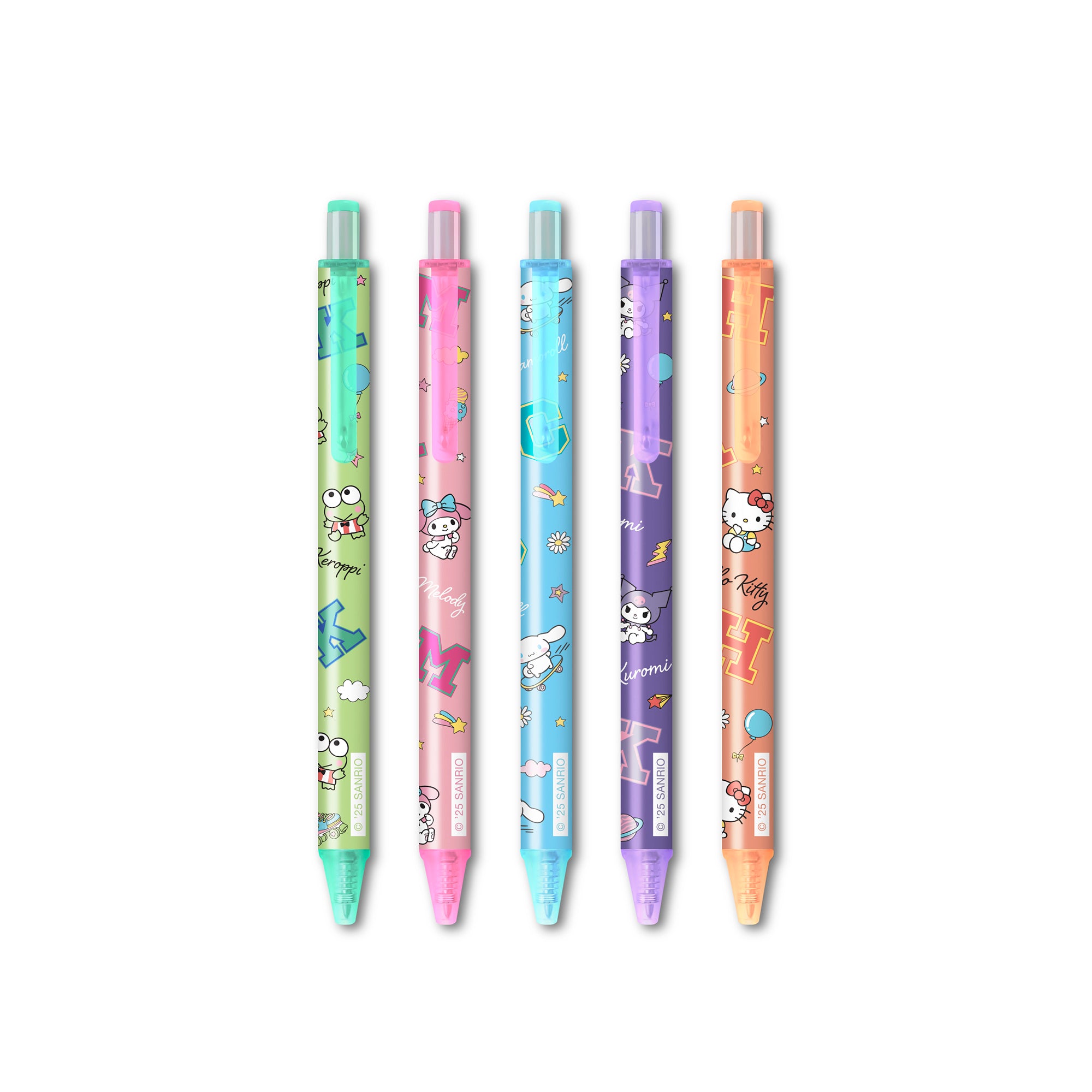 Hello Kitty and Friends x Studio Oh! College Letters Gel Pens Stationery Studio Oh!