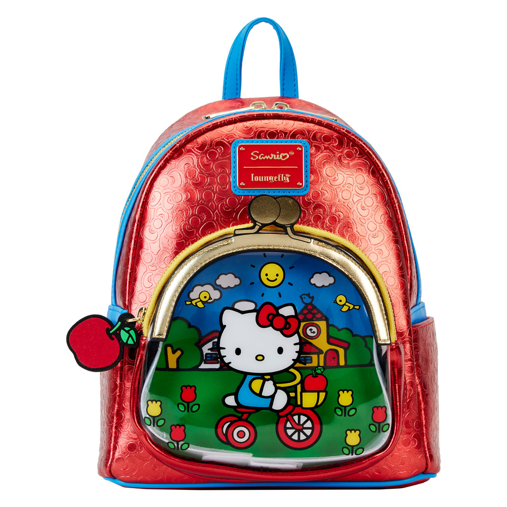 Hello Kitty x Loungefly 50th Anniversary Classic Coin Purse Mini Backpack Bags Loungefly   