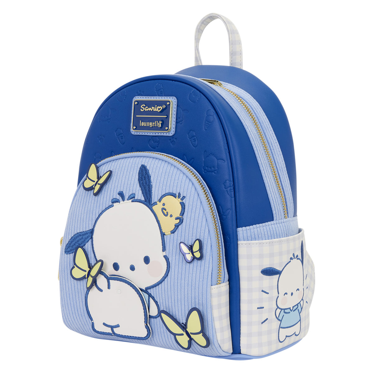 Pochacco x Loungefly Butterfly Gingham Mini Backpack Bags Loungefly