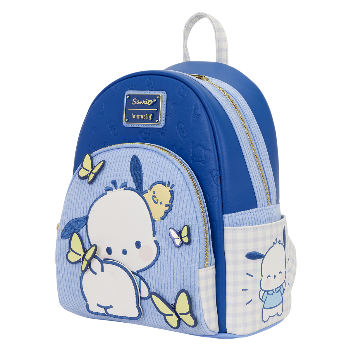 Pochacco x Loungefly Butterfly Gingham Mini Backpack Bags Loungefly