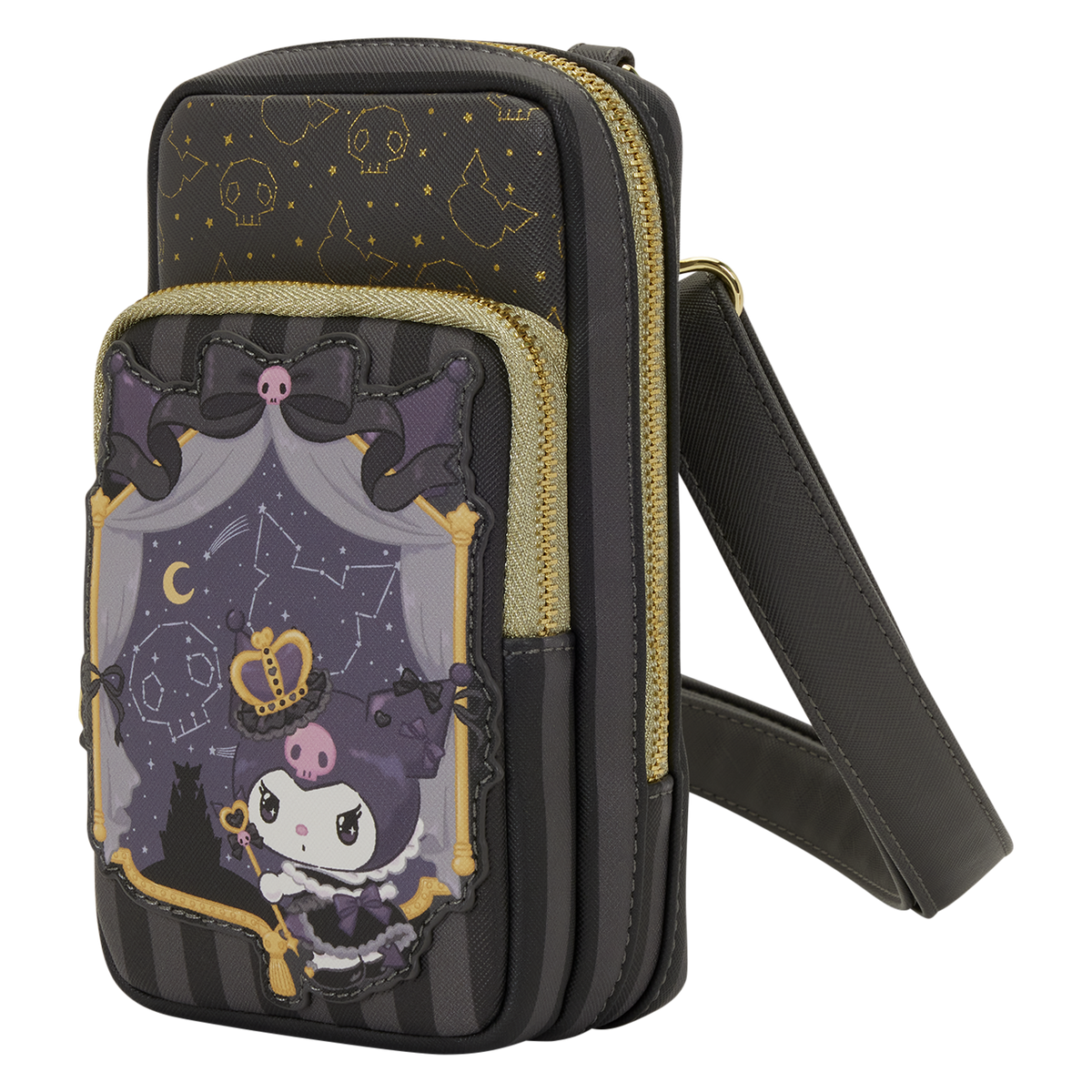 Kuromi x Loungefly 20th Anniversary Crossbody Phone Bag Bags Loungefly