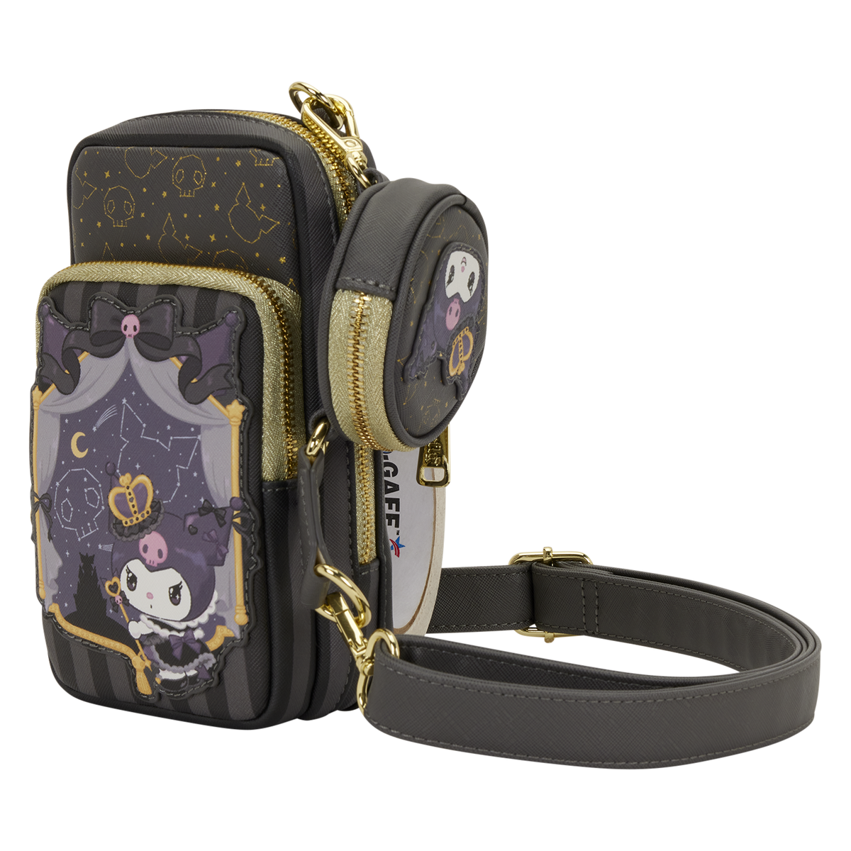 Kuromi x Loungefly 20th Anniversary Crossbody Phone Bag Bags Loungefly