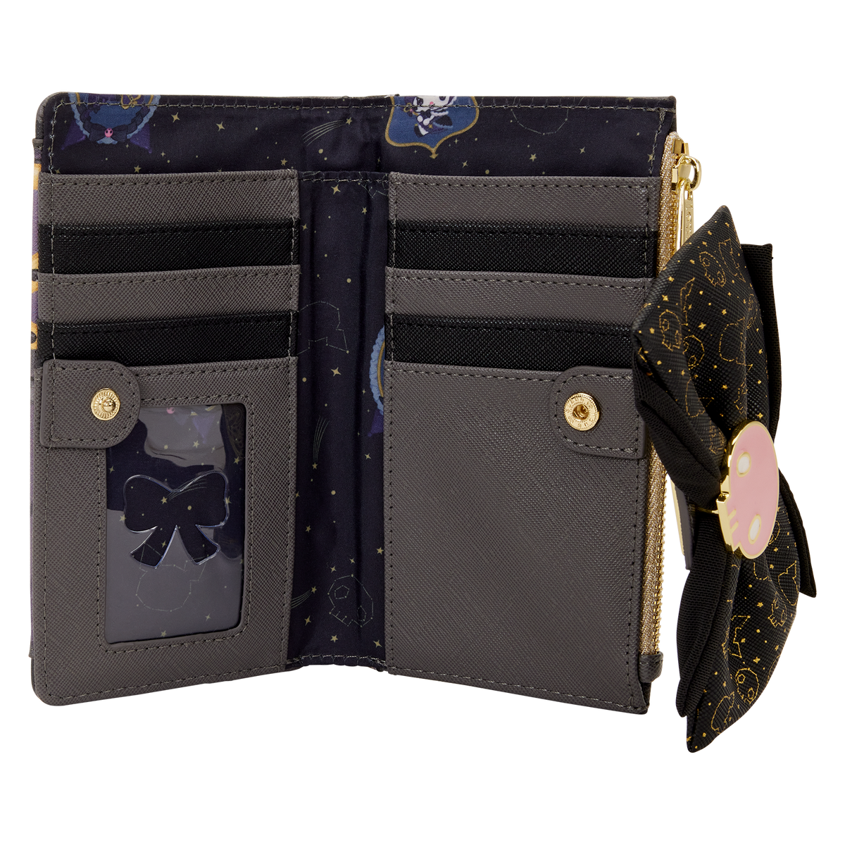 Kuromi x Loungefly 20th Anniversary Bi-Fold Wallet Bags Loungefly