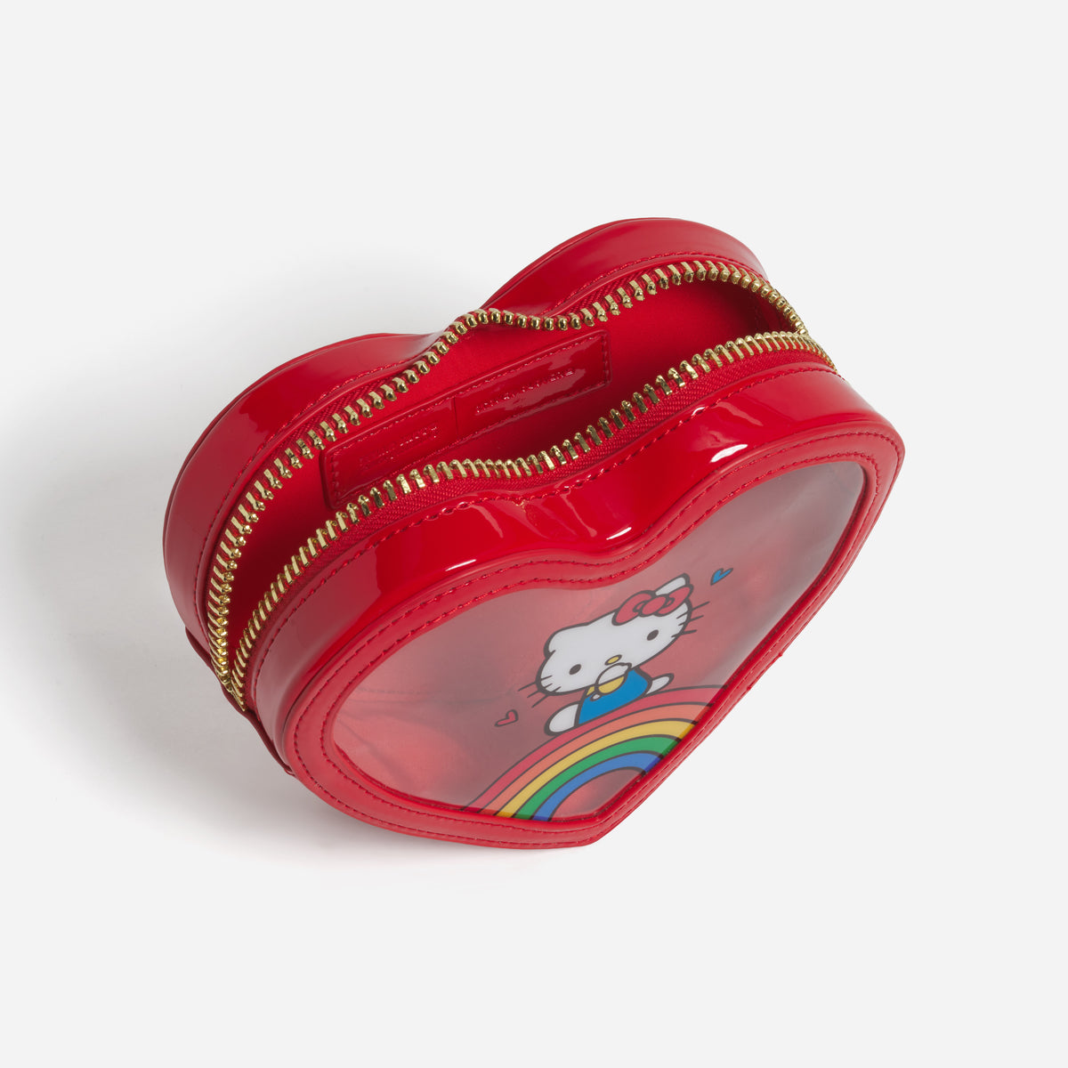 Hello Kitty x Stoney Clover Lane Clear Front Heart Pouch (Apple) Bags STONEY CLOVER LANE