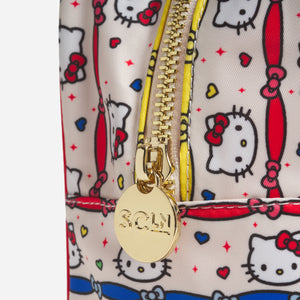 Hello Kitty x Stoney Clover Lane Clear Front Large Pouch (Hello Kitty Ribbon Stripe) Bags STONEY CLOVER LANE