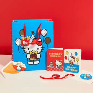 Hello Kitty x Studio Oh! Retro Red Balloons Gift Bag (Large) Gift Bag Sets Studio Oh!