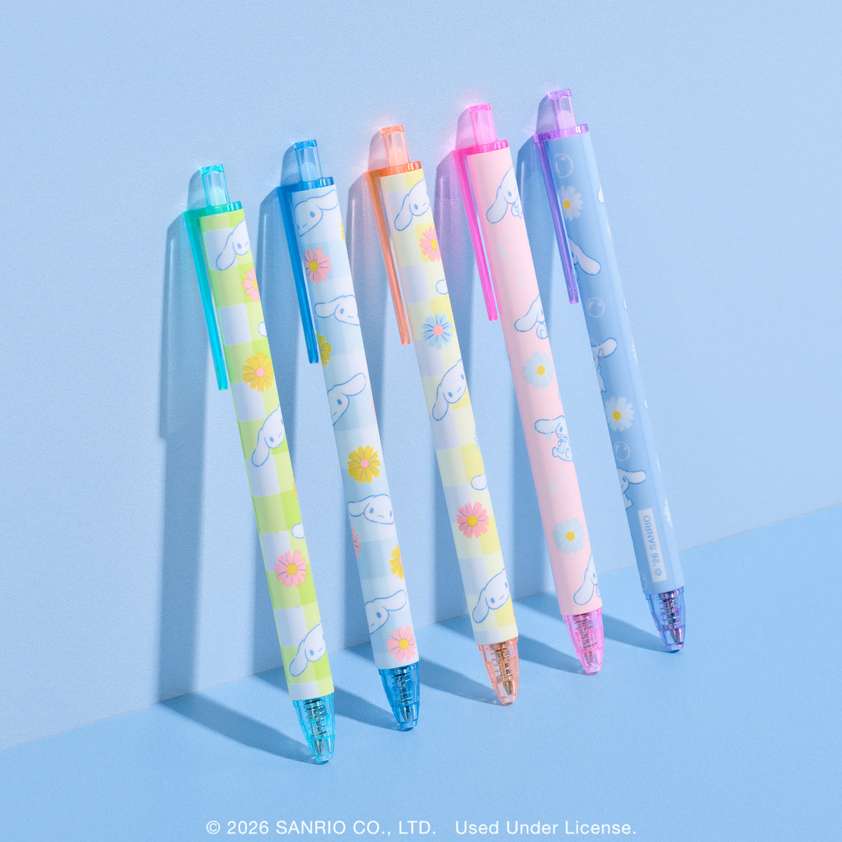 Cinnamoroll x Studio Oh! Sweet Daisies Soft-Touch Gel Pens Stationery Orange Circle