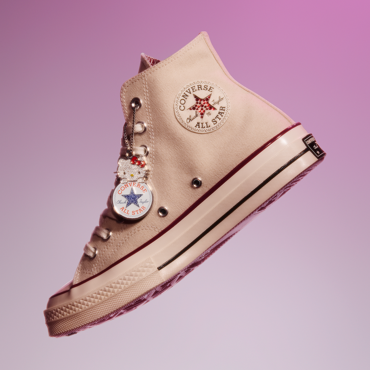 Converse x Hello Kitty and Friends Swarovski® Chuck 70 Sneaker (Adult - Off White) Shoes CONVERSE