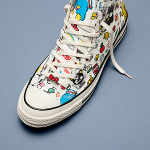 Converse x Hello Kitty and Friends Chuck 70 Hi-Top Stickers Sneaker (Adult - White) Shoes CONVERSE