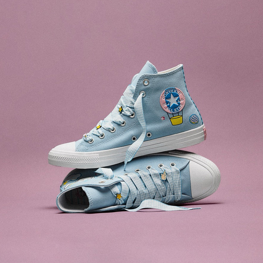 Converse x Cinnamoroll Chuck Taylor All Star Hi-Top Sneaker (Adult - Light Blue) Shoes CONVERSE