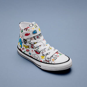 Converse x Hello Kitty and Friends Chuck Taylor All Star Easy-On Stickers Sneaker (Kids - White) Shoes CONVERSE