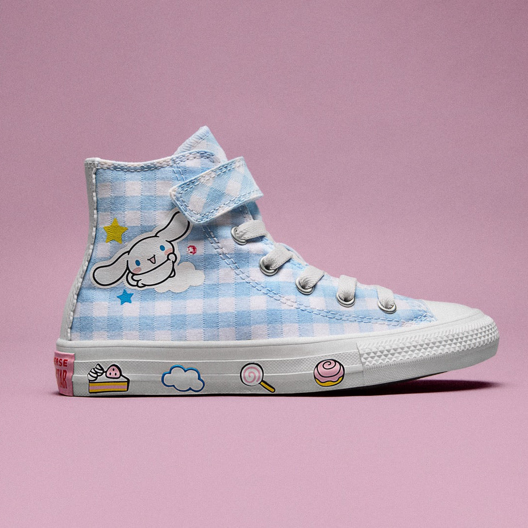 Converse x Cinnamoroll Chuck Taylor All Star Easy-On Sneaker (Kids - Light Blue) Shoes CONVERSE