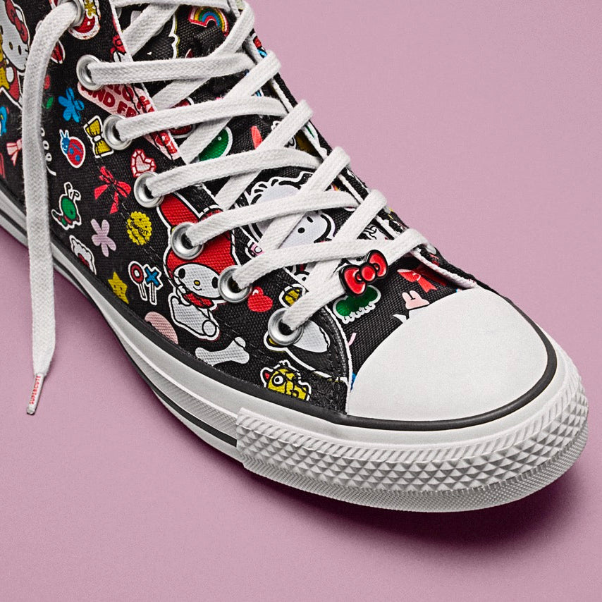 Converse x Hello Kitty and Friends Chuck Taylor All Star Hi-Top Sneaker (Adult - Black) Shoes CONVERSE