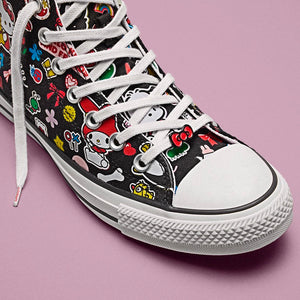 Converse x Hello Kitty and Friends Chuck Taylor All Star Hi-Top Sneaker (Adult - Black) Shoes CONVERSE