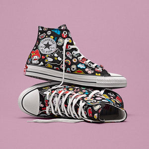 Converse x Hello Kitty and Friends Chuck Taylor All Star Hi-Top Sneaker (Adult - Black) Shoes CONVERSE
