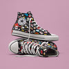 Converse x Hello Kitty and Friends Chuck Taylor All Star Hi-Top Sneaker (Adult - Black) Shoes CONVERSE