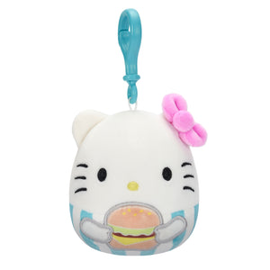 Hello Kitty Squishmallow Plush Mascot Clip (Burger) Accessory License 2 Play