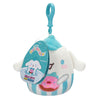 Cinnamoroll Squishmallow Plush Mascot Clip (Donut) Accessory License 2 Play