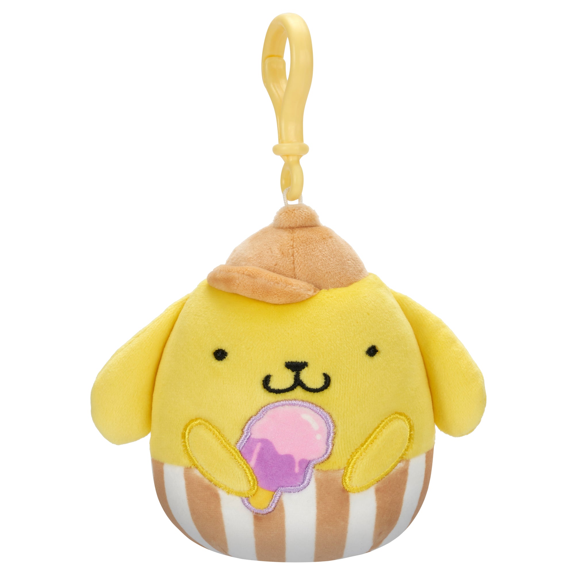 Pompompurin Squishmallow Plush Mascot Clip (Ice Cream) Accessory License 2 Play