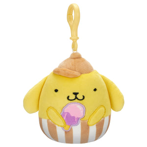 Pompompurin Squishmallow Plush Mascot Clip (Ice Cream) Accessory License 2 Play