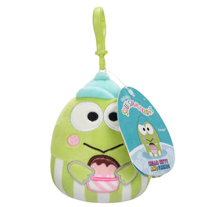 Keroppi Squishmallow Plush Mascot Clip (Cupcake) Accessory License 2 Play