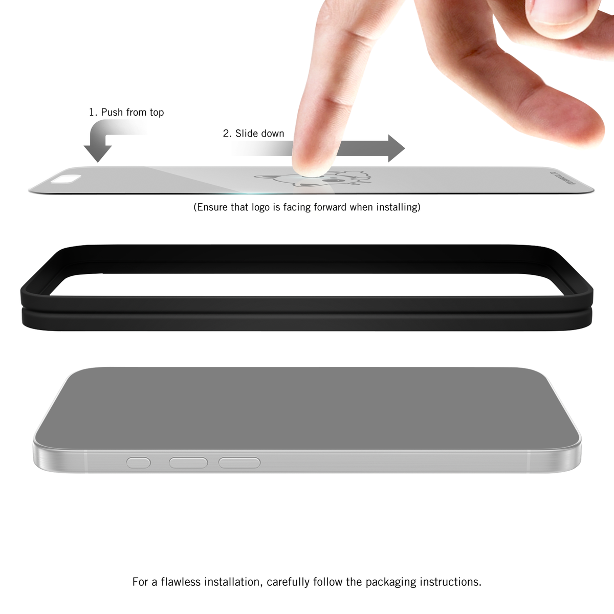 Chococat x Screen Skinz Sleepy iPhone Clear Screen Protector Screen Skinz