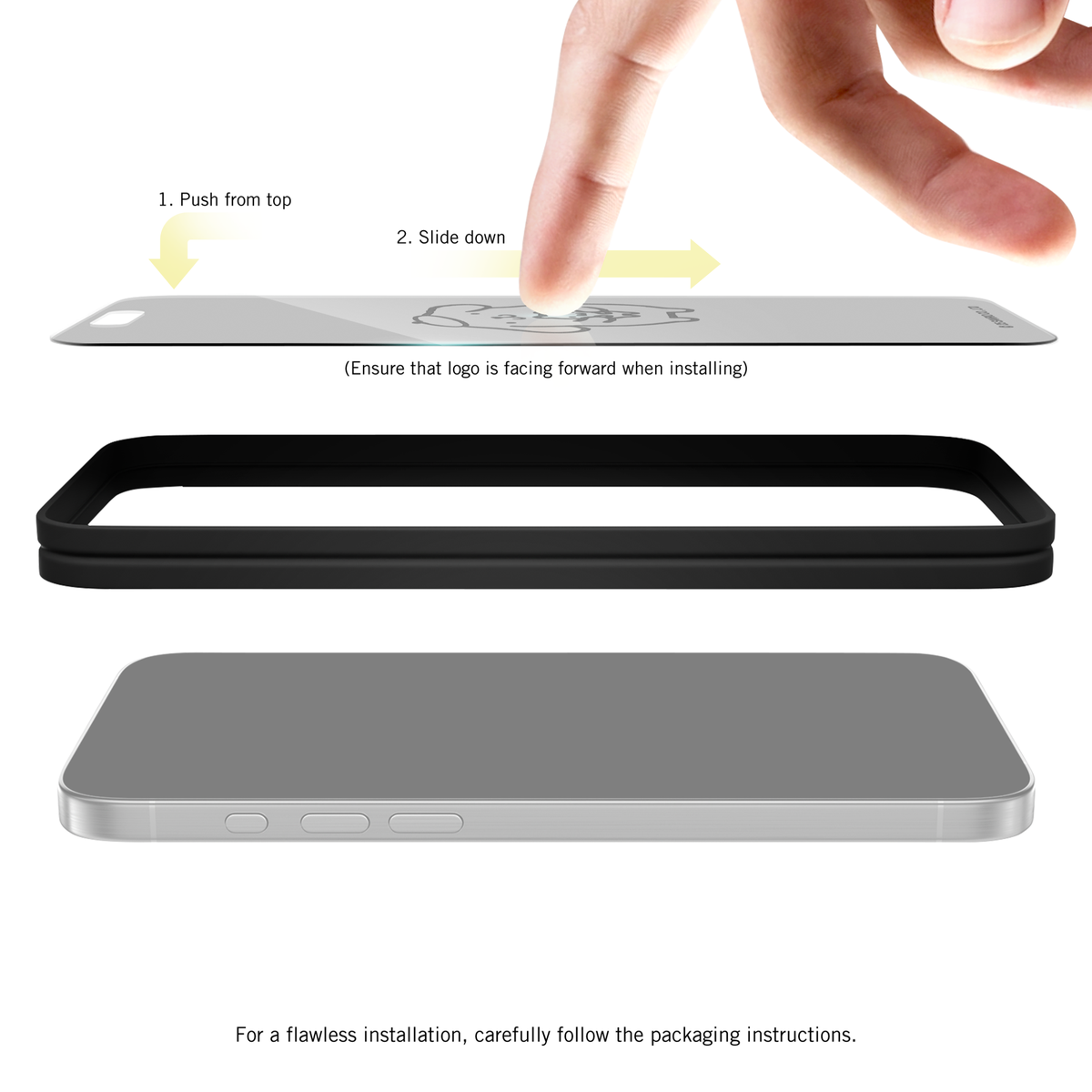 Pompompurin x Screen Skinz Hug iPhone Clear Screen Protector Screen Skinz