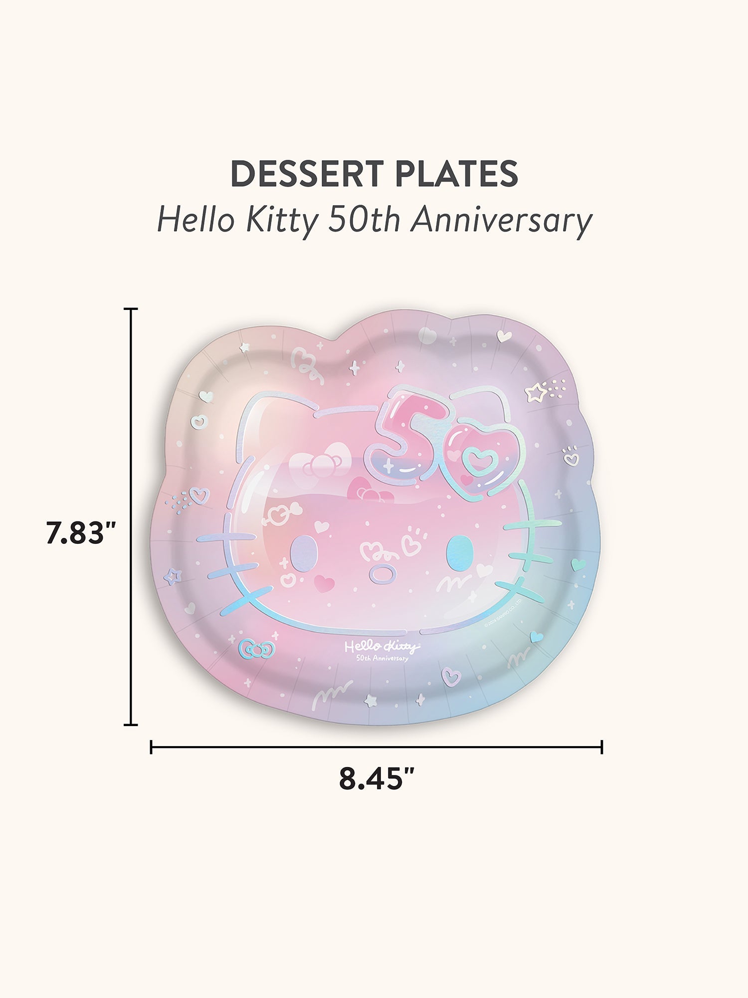 Hello Kitty x Studio Oh! 50th Anniversary Dessert Plates Paper Tableware Studio Oh!   