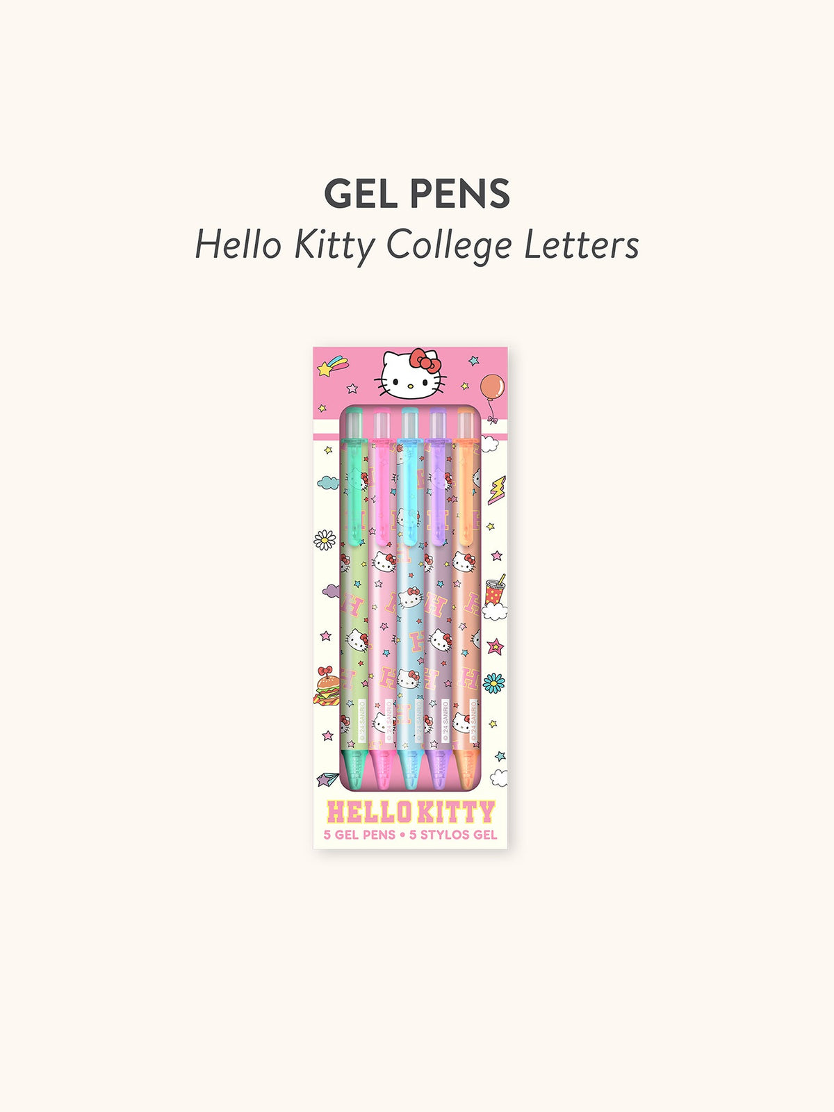 Hello Kitty x Studio Oh! College Letters Gel Pens