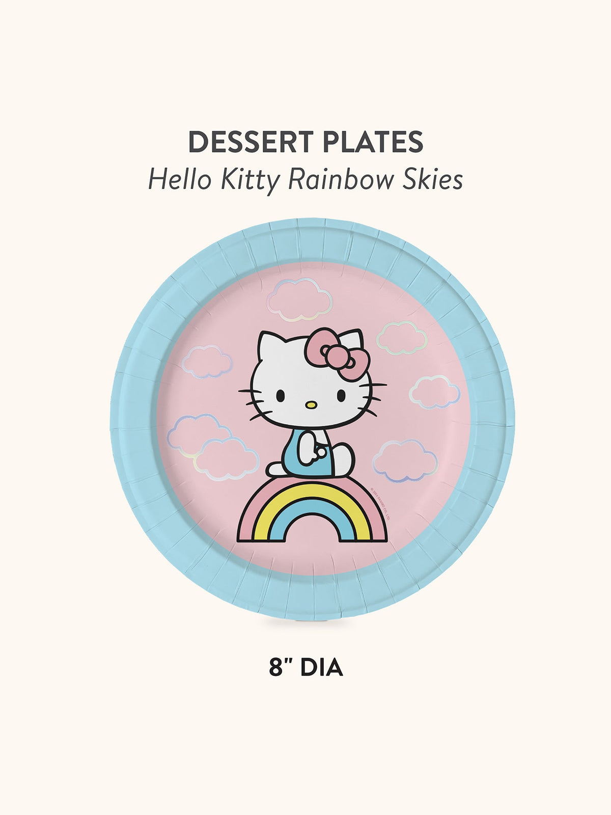 Hello Kitty x Studio Oh! Rainbow Skies Dessert Plates