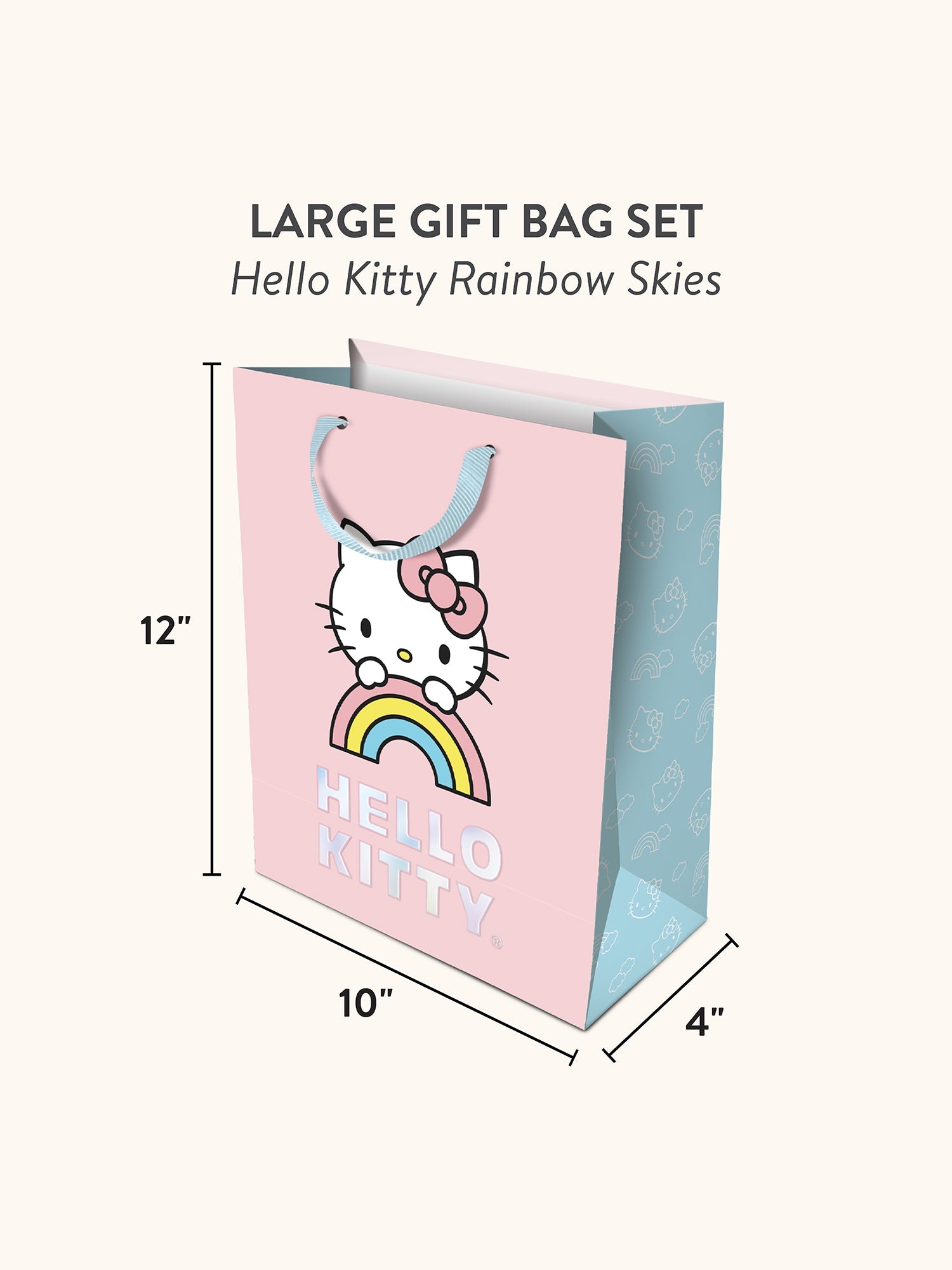 Hello Kitty x Studio Oh! Rainbow Skies Gift Bag Set (Large) Gift Bag Sets Studio Oh!   