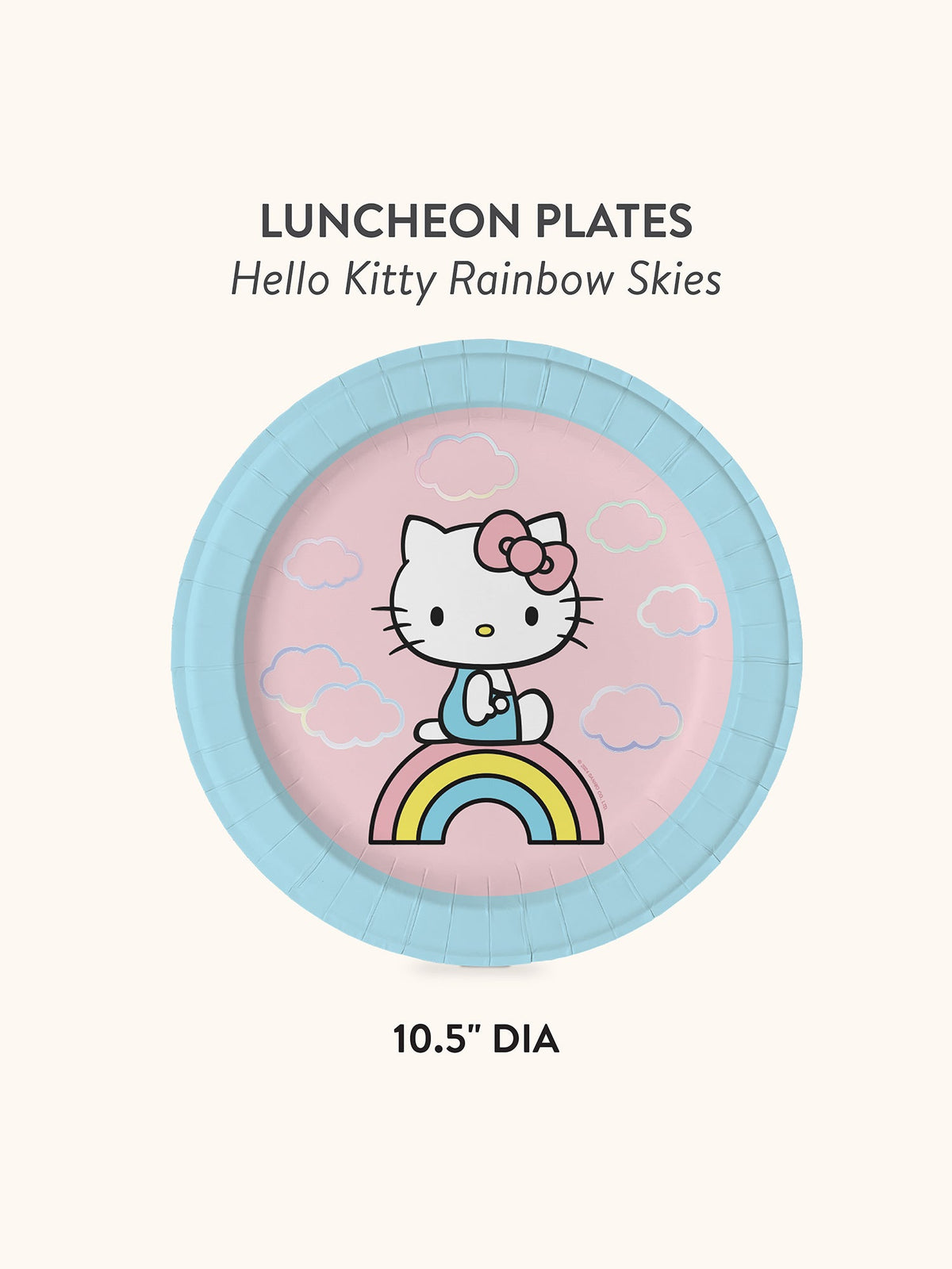Hello Kitty x Studio Oh! Rainbow Skies Luncheon Plates