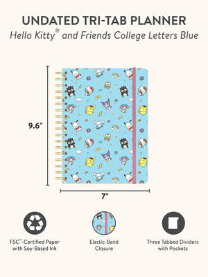 Hello Kitty and Friends x Studio Oh! College Letters Tri-Tab Planner