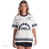 Hello Kitty x The Wild Collective Seattle Seahawks Drop Shoulder Boyfriend Tee Apparel The Wild Collective