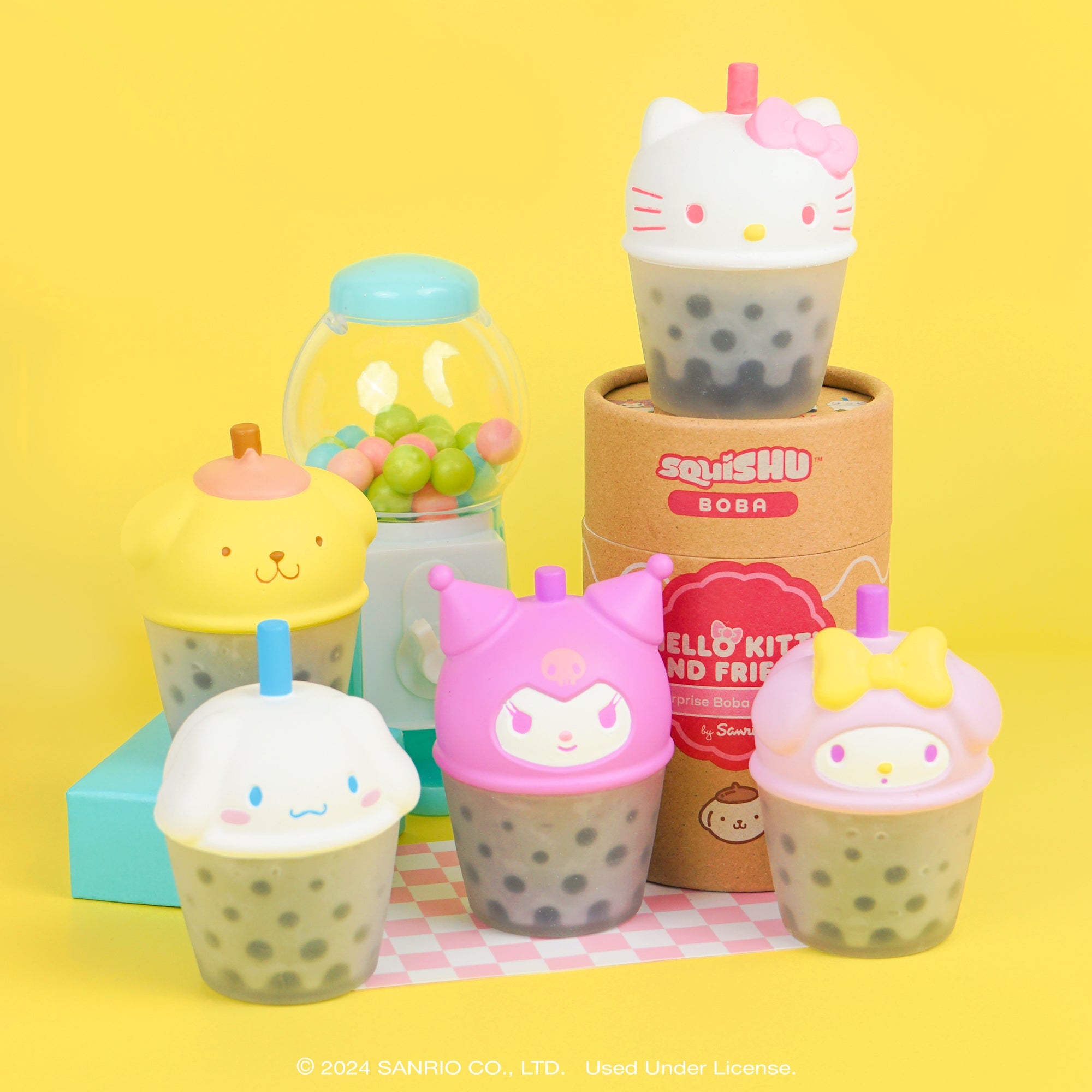 Hello Kitty and Friends Boba Tea Capsule SquiSHU (Series 1) Toys&Games Hamee.com - Hamee US 1 pc. (Surprise - Random)