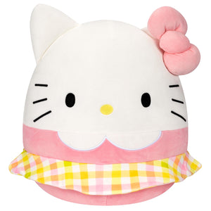 Hello Kitty 14" Gingham Skirt Squishmallows Plush Plush Jazwares