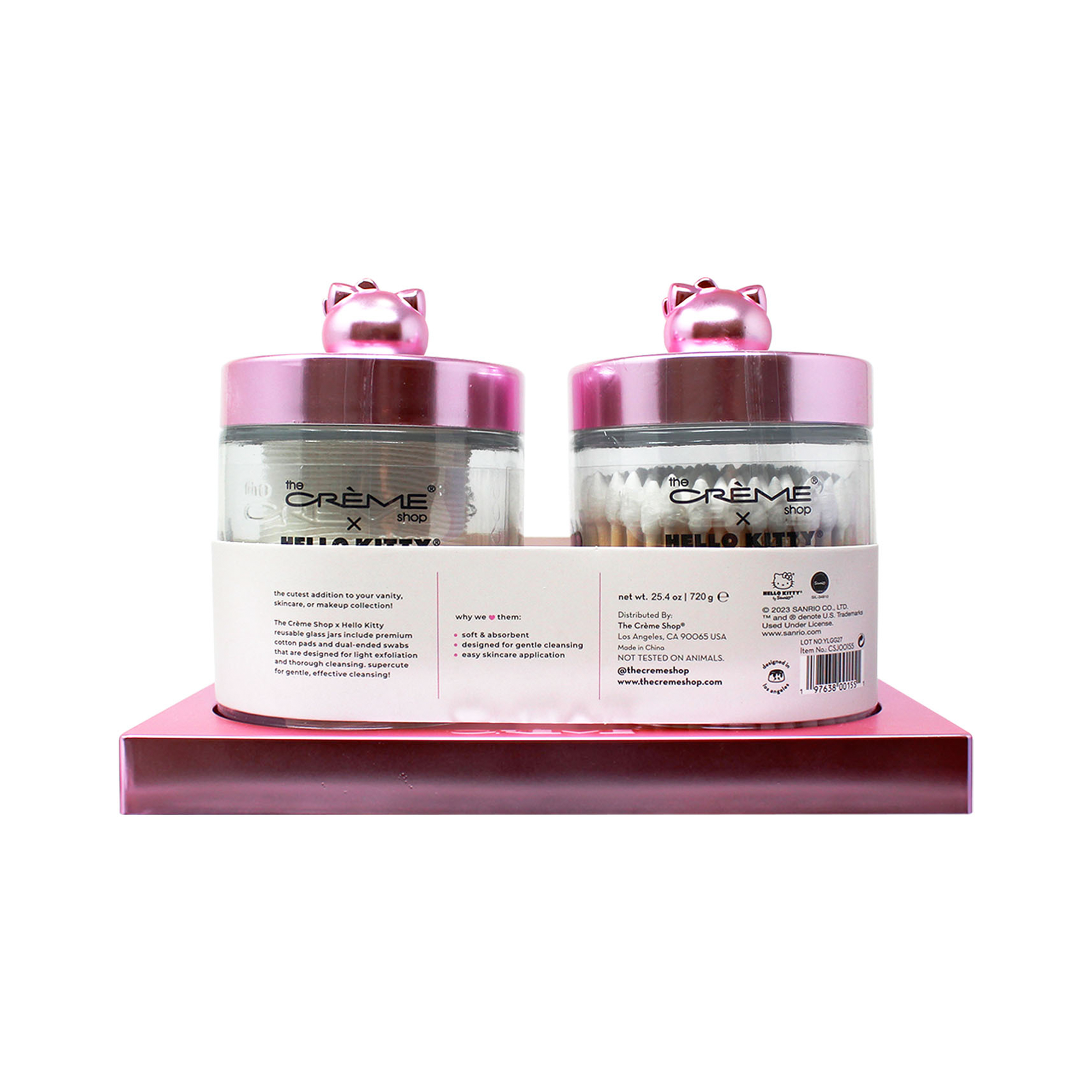 Hello Kitty x The Crème Shop Premium Reusable Jar Set (Pink) Beauty The Crème Shop   