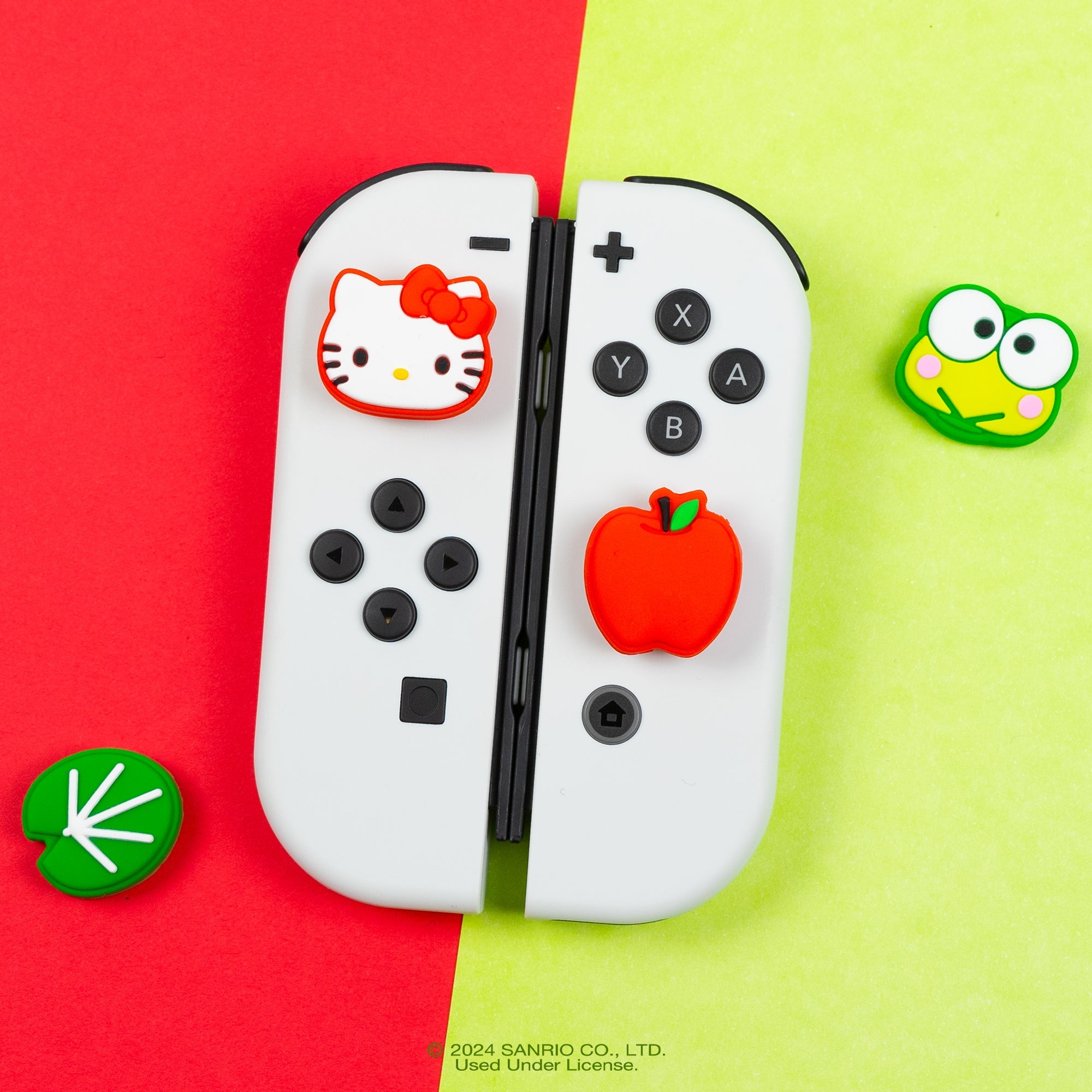 Hello Kitty and Friends Nintendo Switch Grip Caps (Hello Kitty + Keroppi) Accessory Hamee.com - Hamee US