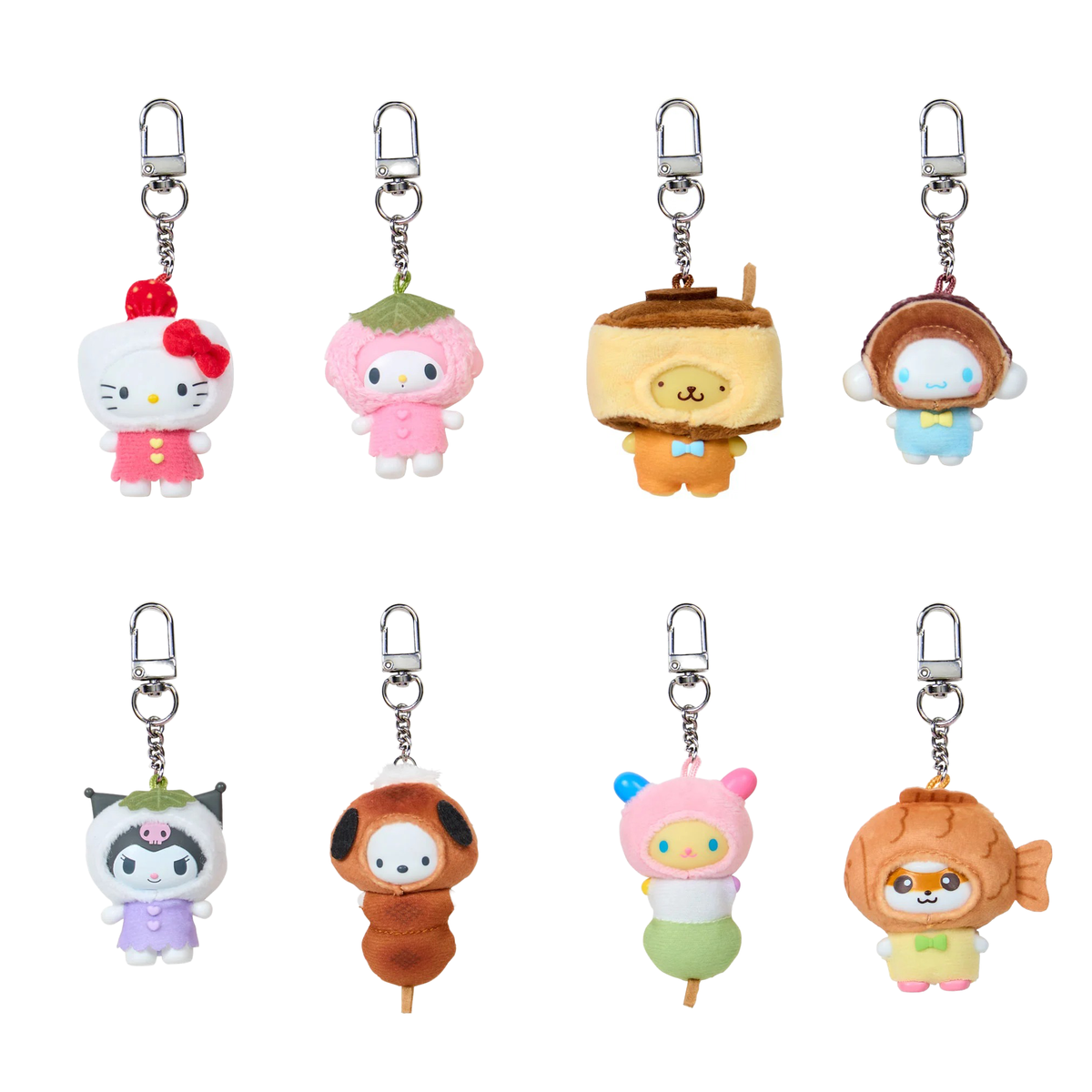 Sanrio Characters Japanese Sweets Keychain Blind Box (Secret Chibittomo Series) Accessory Japan Original