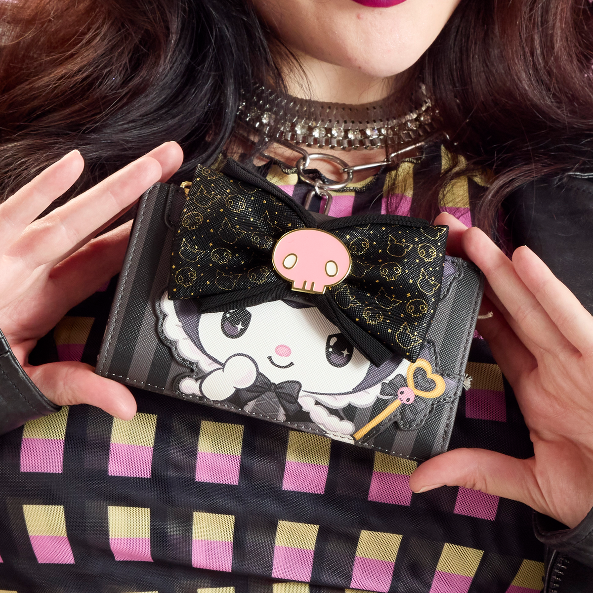 Kuromi x Loungefly 20th Anniversary Bi-Fold Wallet Bags Loungefly