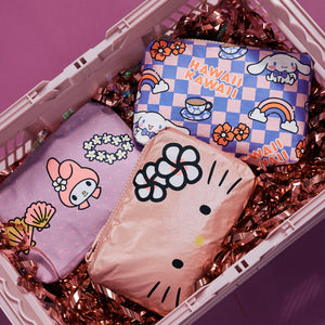 Hello Kitty x Aloha Collection 3-pc Mini Pouch Set (Friendship) Bags Aloha Collection Inc