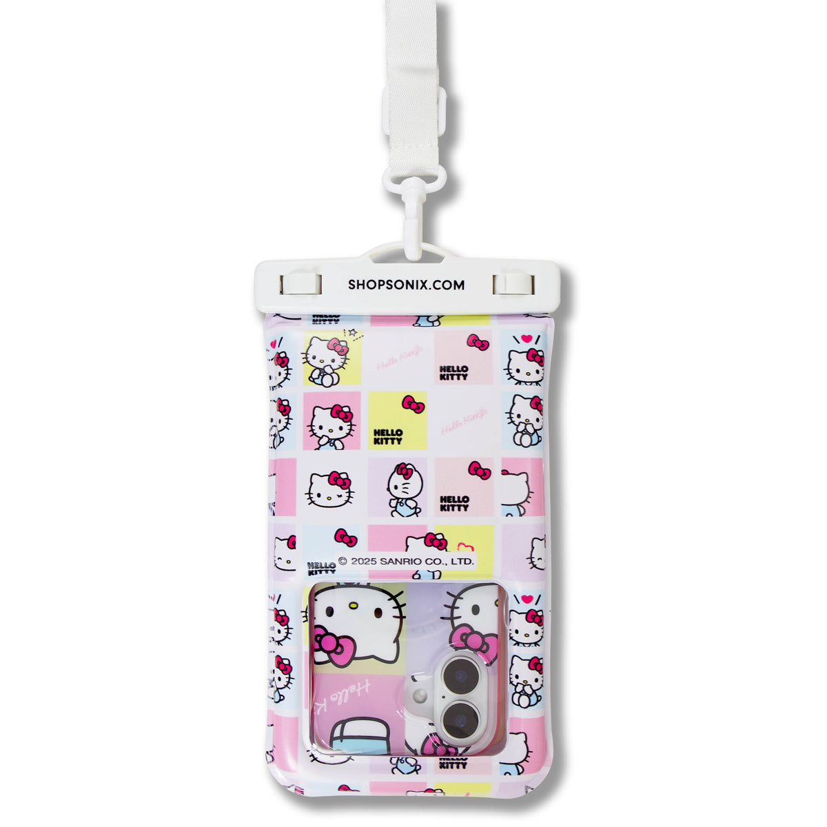 Hello Kitty x Sonix Waterproof Phone Pouch (Grid) Accessory BySonix Inc.