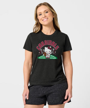 Hello Kitty x Arizona Cardinals Football Tee (Womens) Apparel HOMAGE