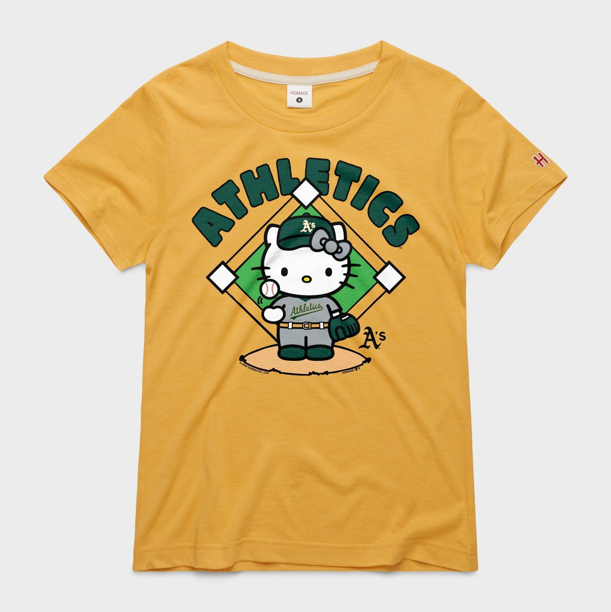 Hello Kitty x Athletics Toss Tee (Womens) Apparel HOMAGE Gold XS