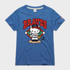 Hello Kitty x Atlanta Braves Toss Tee (Womens) Apparel HOMAGE Royal Blue XS