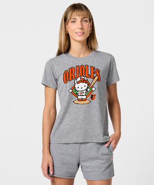 Hello Kitty x Baltimore Orioles Batter Tee (Womens) Apparel HOMAGE