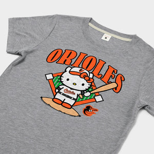 Hello Kitty x Baltimore Orioles Batter Tee (Womens) Apparel HOMAGE