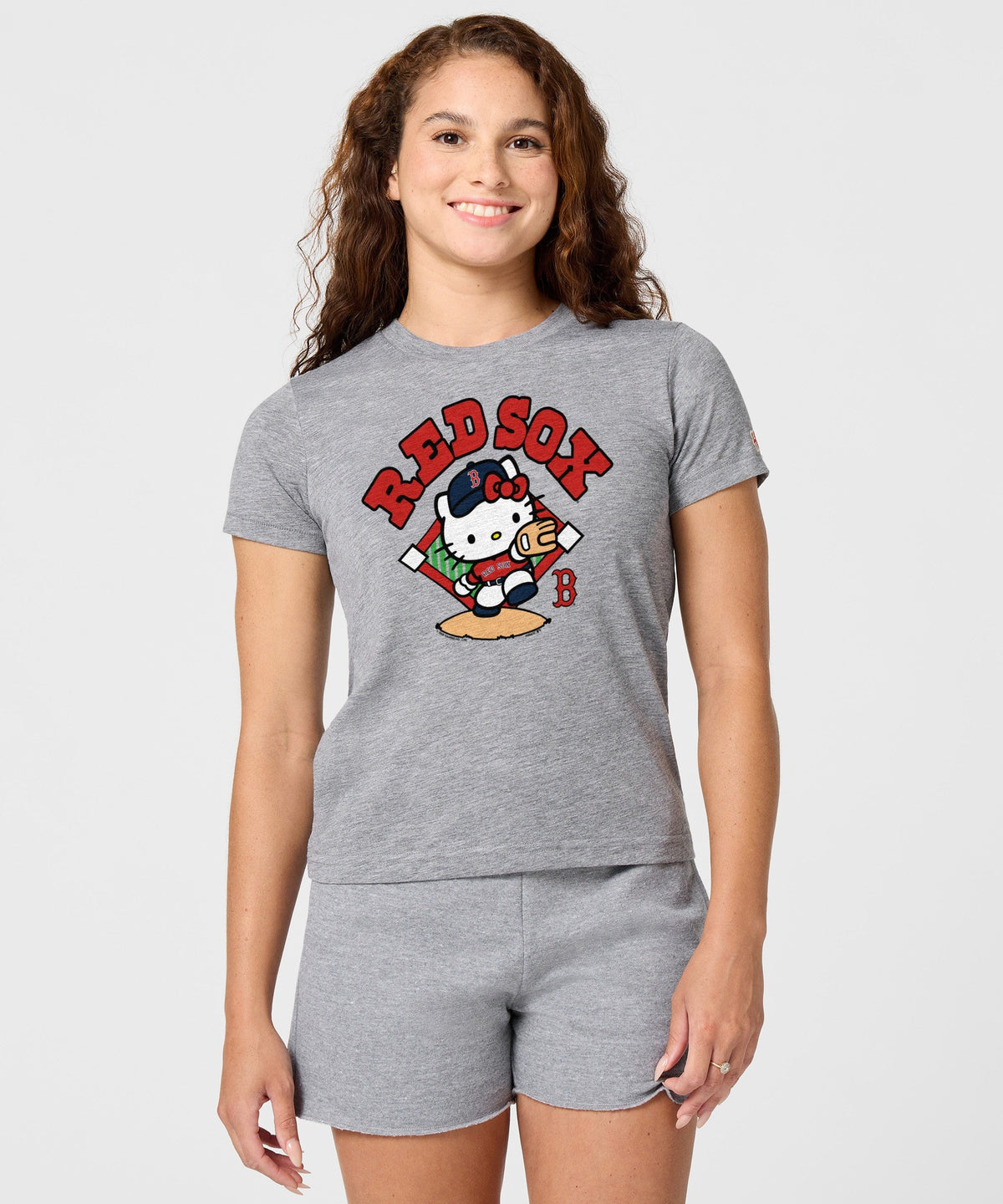 Hello Kitty x Boston Red Sox Throw Tee (Womens) Apparel HOMAGE