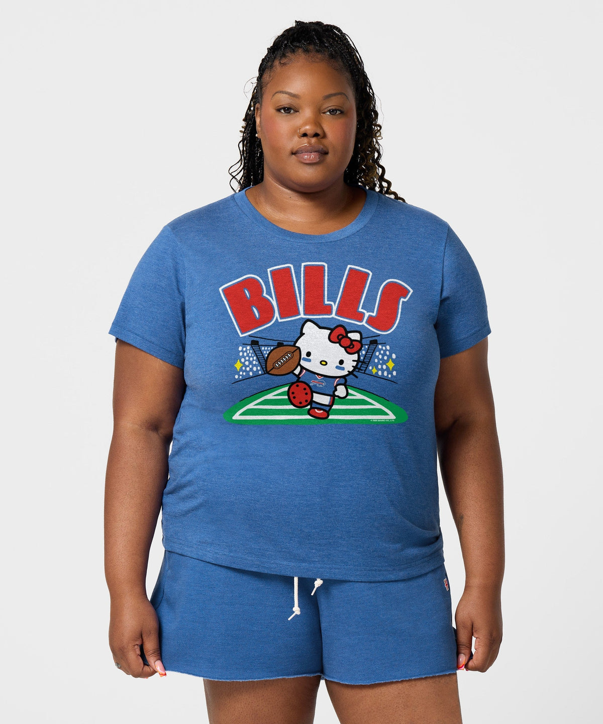 Hello Kitty x Buffalo Bills Touchdown Tee (Womens) Apparel HOMAGE